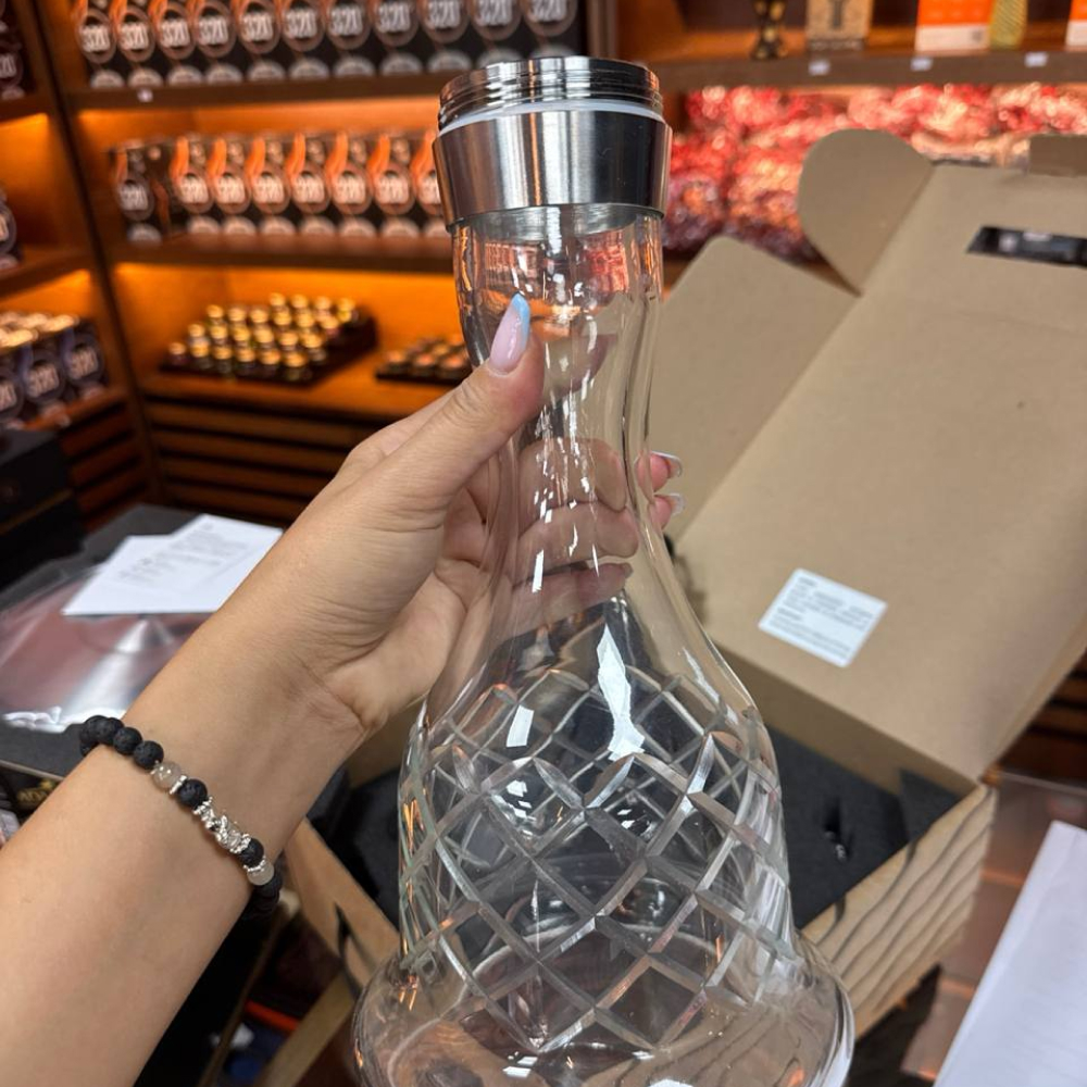 Hookah Hoob Enzo (Black / SS components / with Flask)