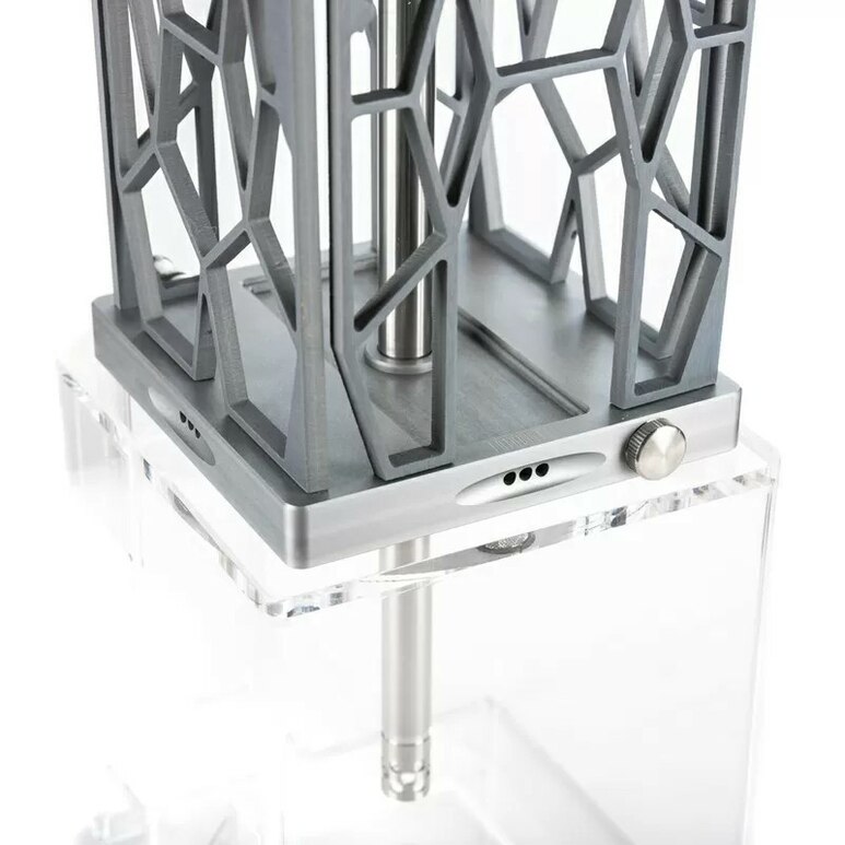 Hookah Hoob - Futurist Globe (Gray / SS components / Transparent Flask)