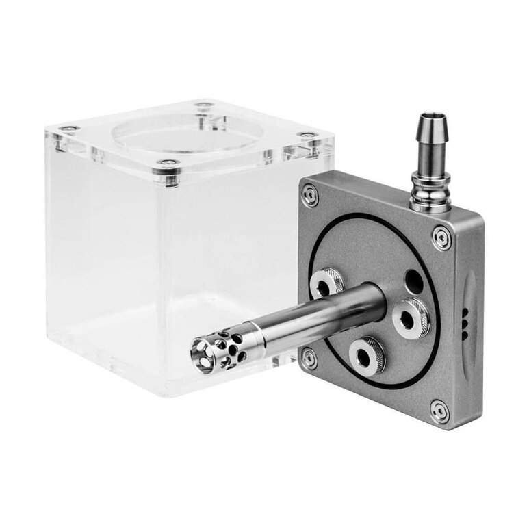 Hookah Hoob - subAtom (Gray / SS components / Transparent Flask)