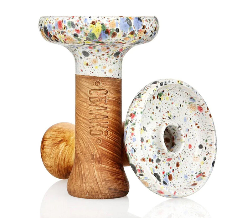 Bowl Oblako - Glaze Phunnel M (White With Dots / Skittles)