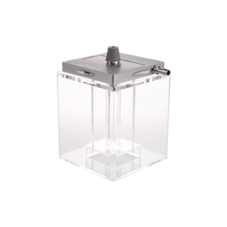 Hookah Hoob - Atom (Gray / SS components / Transparent Flask)