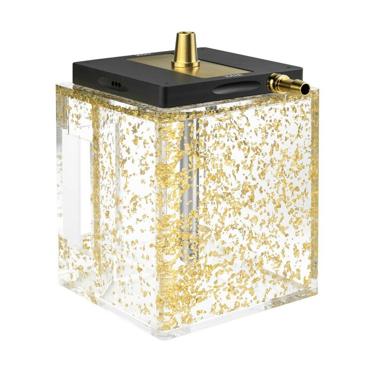 Hookah Hoob - Atom (Black / Gold components / Golden Flask)
