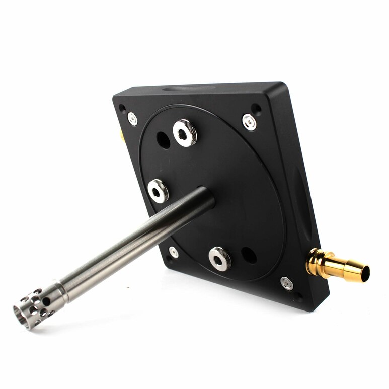 Hookah Hoob - Atom (Black / Gold components / Golden Flask)