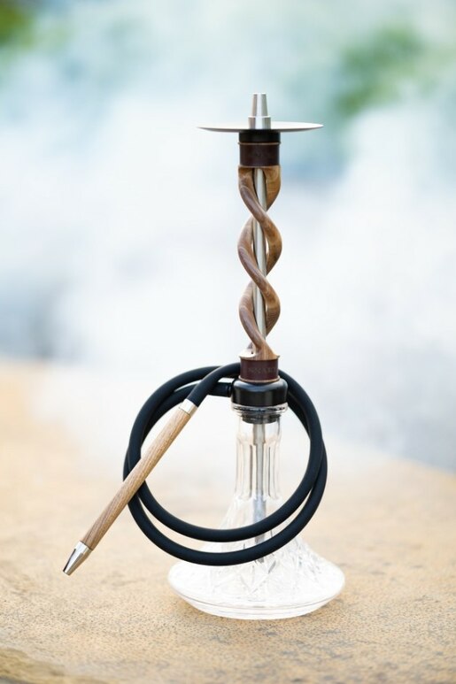Hookah Snake Shisha Double Spiral Purple Walnut