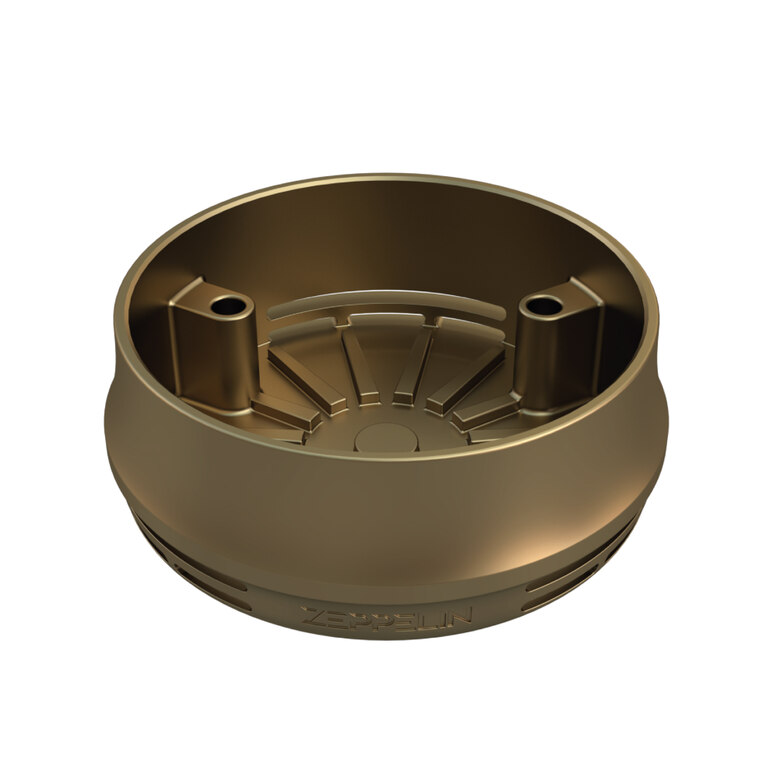 Shisha Heat Management System Zeppelin Titanium Gold Matte