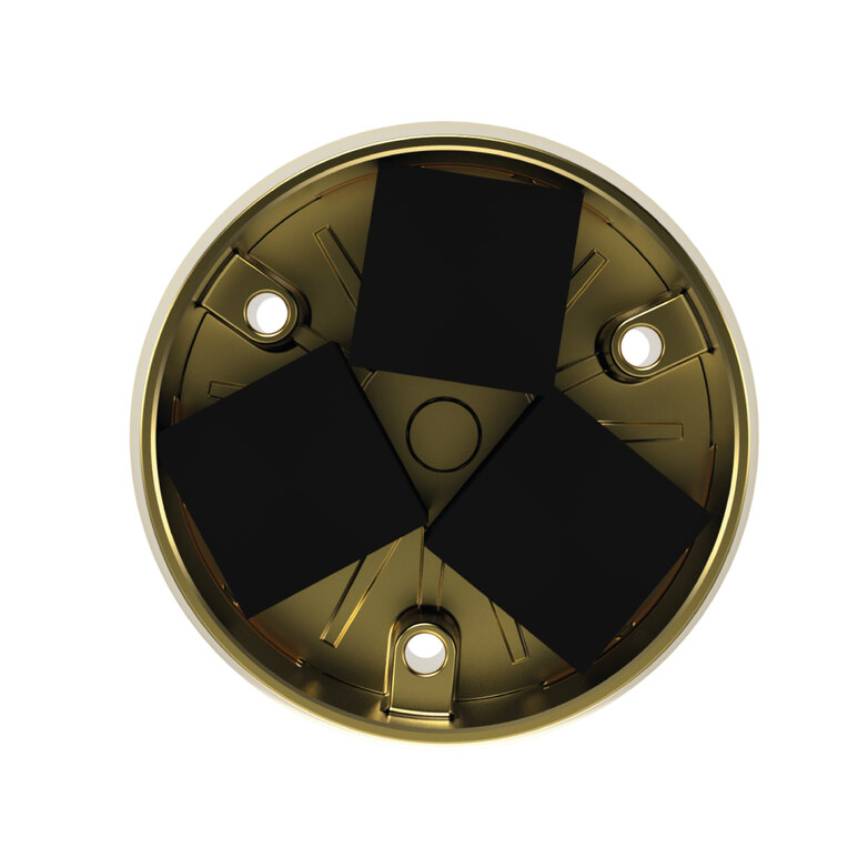 Shisha Heat Management System Zeppelin Titanium Gold Matte