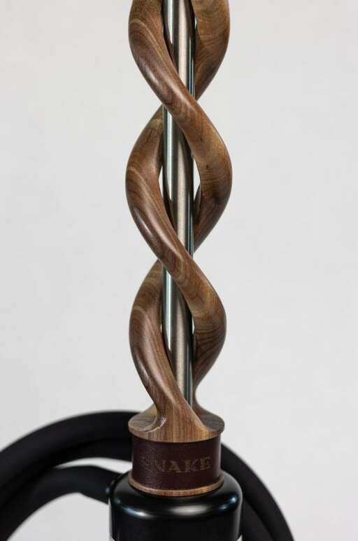 Hookah Snake Shisha Double Spiral Merbau