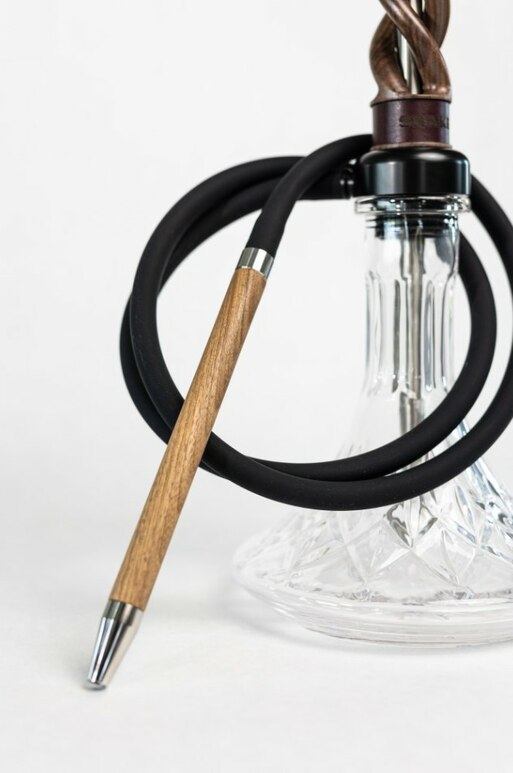 Hookah Snake Shisha Triple Spiral Purple Walnut