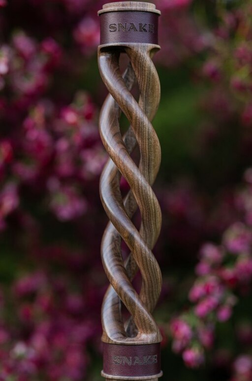 Hookah Snake Shisha Triple Spiral Purple Walnut