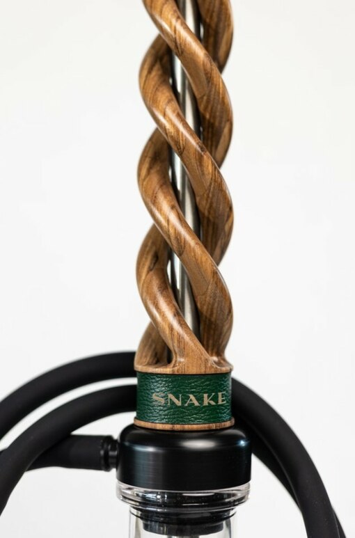 Hookah Snake Shisha Triple Spiral Tiger Wood