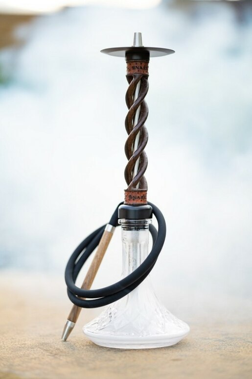 Hookah Snake Shisha Triple Spiral Wenge
