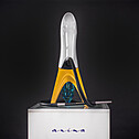 Hookah Anima Premium WHITE, gold stand leather hose black/gold set
