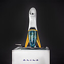 Hookah Anima Premium WHITE, gold stand leather hose black/gold set