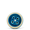 Shisha Bowl / Head Oblako Black Glaze Top (Light Blue With Crackle)