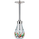 Hookah Desvall Classic 3 Stainless Steel - Bubbles Red Green