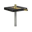 Hookah Hoob - Atom (Black / Gold components / Transparent Flask)