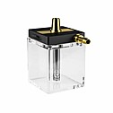 Hookah Hoob - Atom (Black / Gold components / Transparent Flask)