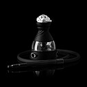 Hookah Kaloud - Krysalis Calix (Full Set In Black With Lotus v.3) KKCLXBLB-02-L3