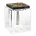 Hookah Hoob - Atom (Black / Gold components / Transparent Flask)