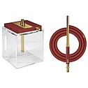 Hookah Hoob - Atom (Red / Black components / Transparent Flask)