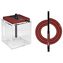 Hookah Hoob - Atom (Red / Black components / Transparent Flask)