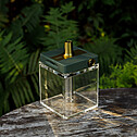 Hookah Hoob - subAtom (Green / Gold components / Transparent Flask)