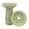 Shisha Bowl / Head Kong Phunnel Lava / White Green