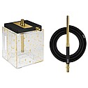 Hookah Hoob - Atom (Black / Gold components / Golden Flask)