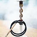 Hookah Snake Shisha Double Spiral Purple Walnut