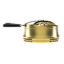 Shisha Heat Management System Zeppelin Titanium Gold Matte