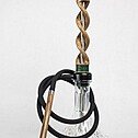 Hookah Snake Shisha Double Spiral Green Walnut