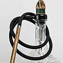 Hookah Snake Shisha Double Spiral Green Walnut