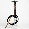 Hookah Snake Shisha Triple Spiral Purple Walnut