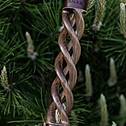 Hookah Snake Shisha Triple Spiral Purple Walnut