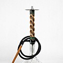 Hookah Snake Shisha Triple Spiral Tiger Wood