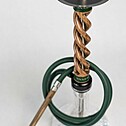 Hookah Snake Shisha Triple Spiral Tiger Wood