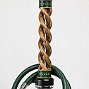 Hookah Snake Shisha Triple Spiral Tiger Wood