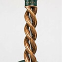 Hookah Snake Shisha Triple Spiral Tiger Wood