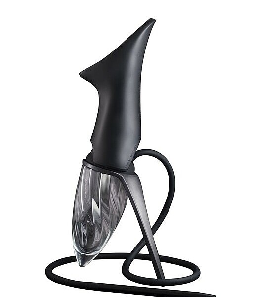 Hookah Anima CRYSTAL BLACK, Black table stand