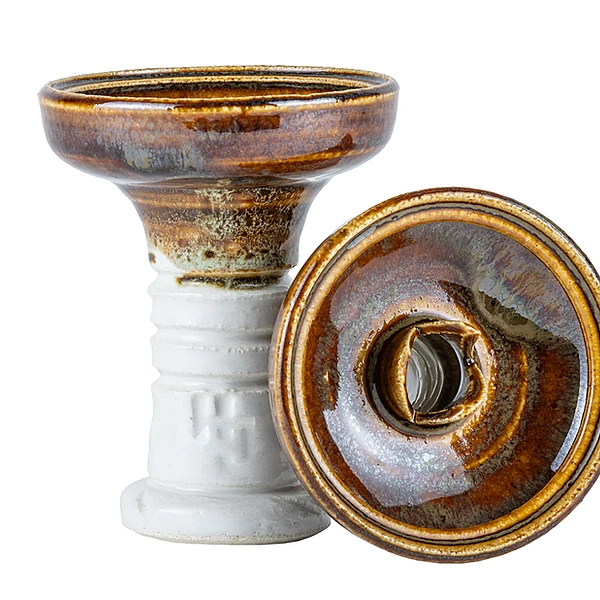 Bowl / Head HookahJohn - Ferris Pure Desert (White bottom & Brown top)