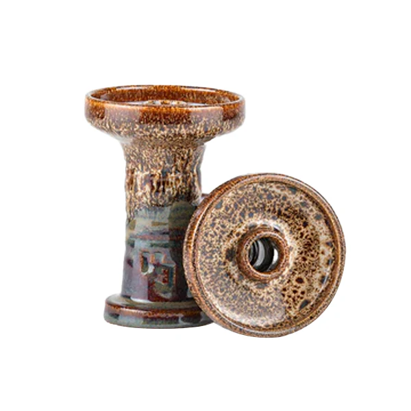 Bowl / Head HookahJohn - Harmony Car-Mel (Red & Blue & Caramel)