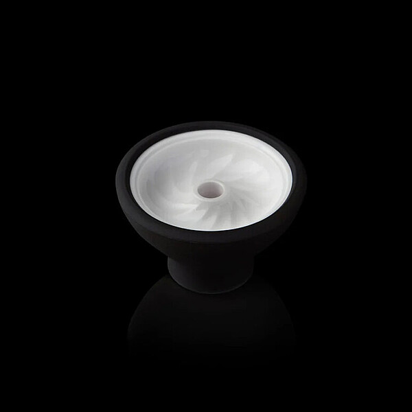 Bowl / Head Kaloud - Krysalis Samsaris Lapis v.2 (Black SI, White CER) KKSLBW03