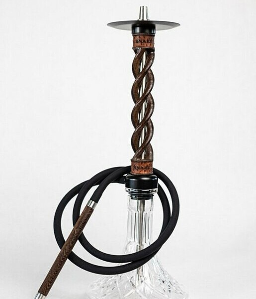 Hookah Snake Shisha Triple Spiral Wenge
